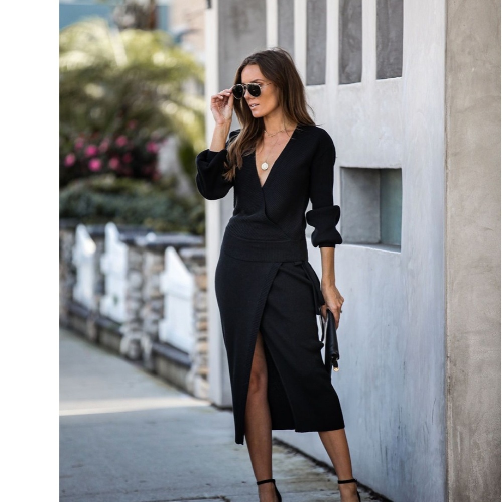 CELENA Wrap Maxi Dress
